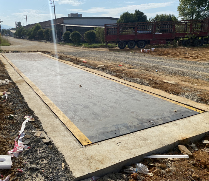 清遠(yuǎn)英德米廠(chǎng)3米x16米-100噸數(shù)字地磅